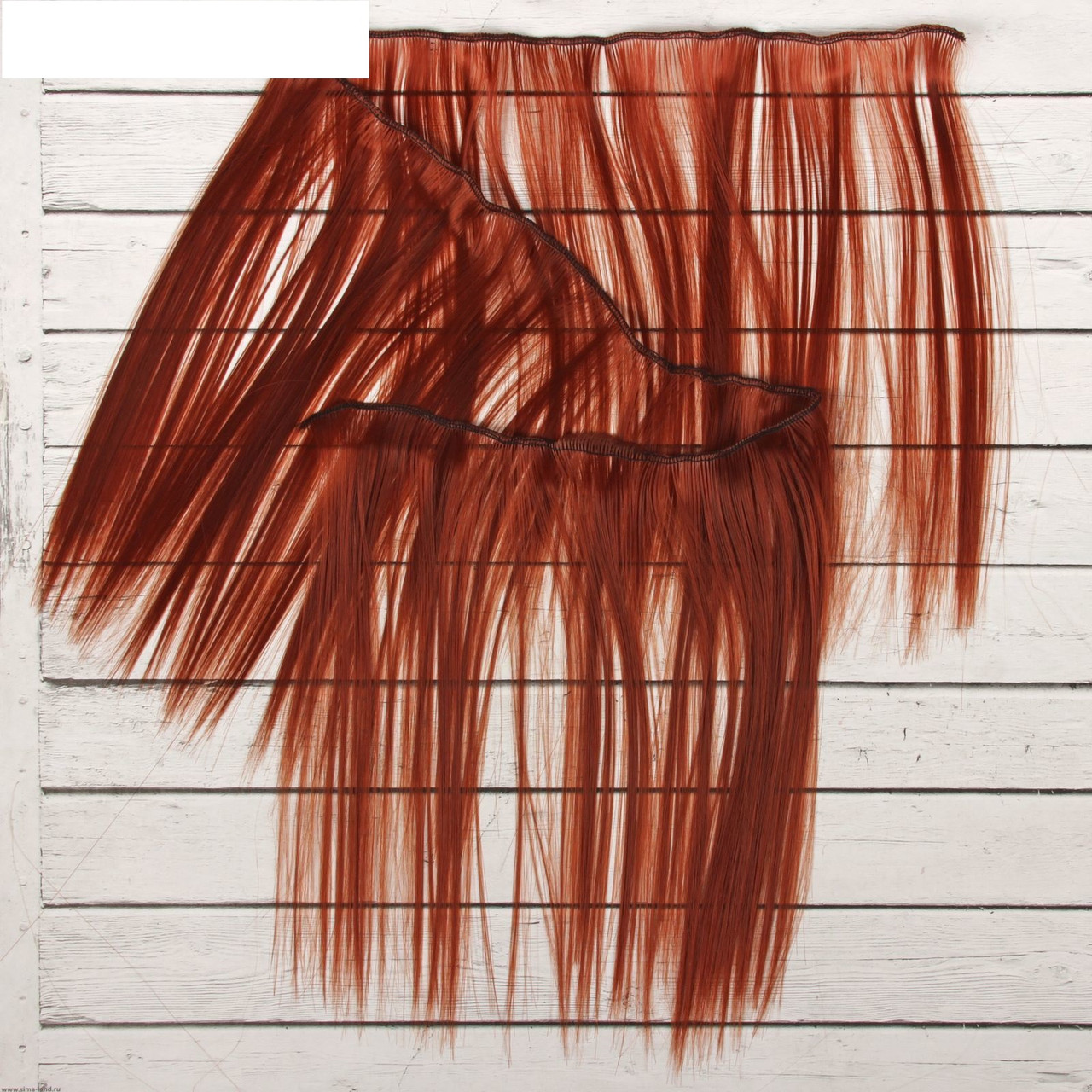 Волосы - тресс для кукол «Прямые» длина волос: 25 см, ширина: 100 см, цвет № 350 - фото 2 - id-p144490076