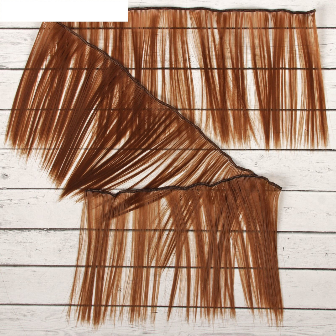 Волосы - тресс для кукол «Прямые» длина волос: 15 см, ширина: 100 см, цвет № 30А - фото 2 - id-p144490183