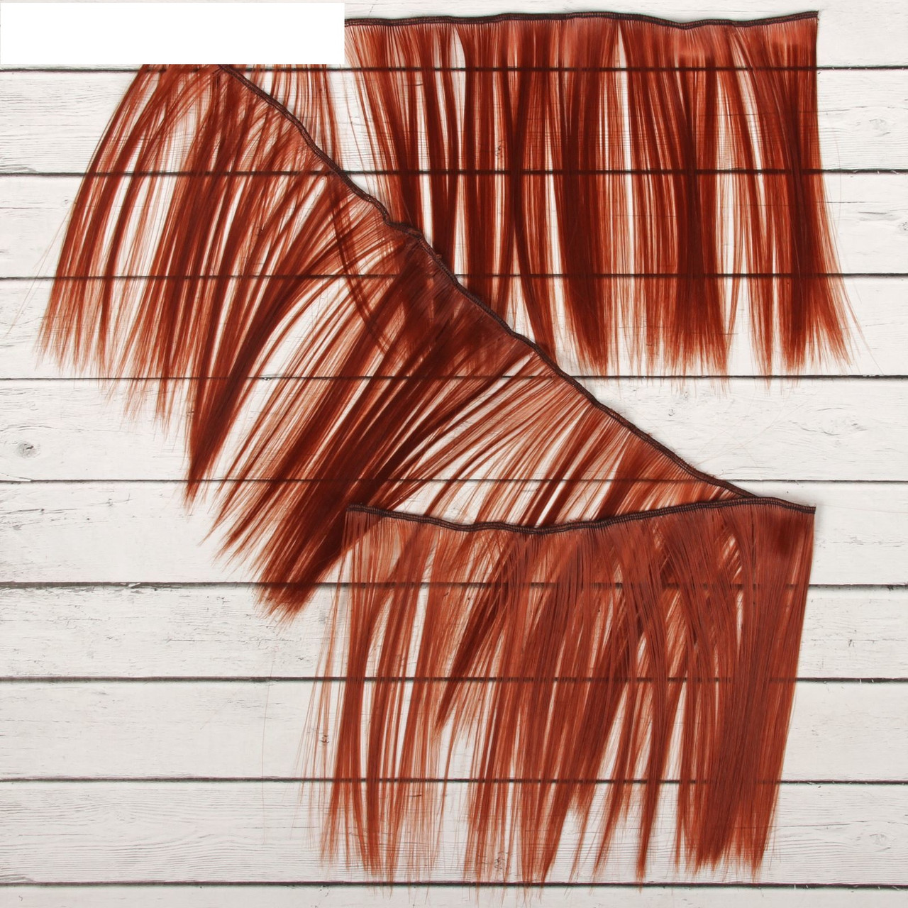 Волосы - тресс для кукол «Прямые» длина волос: 15 см, ширина:100 см, цвет № 350 - фото 2 - id-p144490220