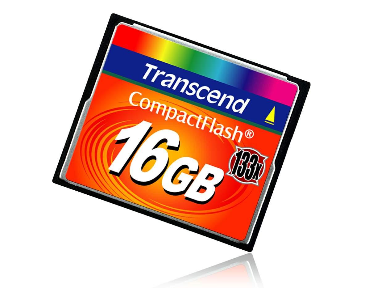 Карта памяти Compact Flash Transcend 133х 16GB - фото 1 - id-p144490166