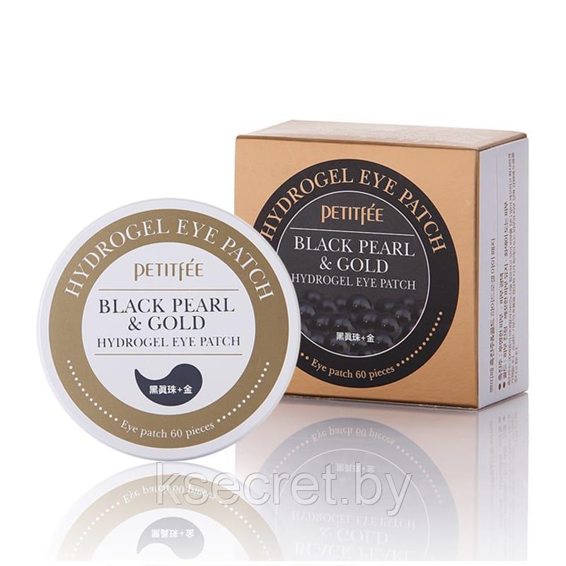 [PETITFEE] Гидрогелевые патчи для глаз ЖЕМЧУГ/ЗОЛОТО Black Pearl&Gold Hydrogel Eye Patch, 60 шт - фото 1 - id-p144492801