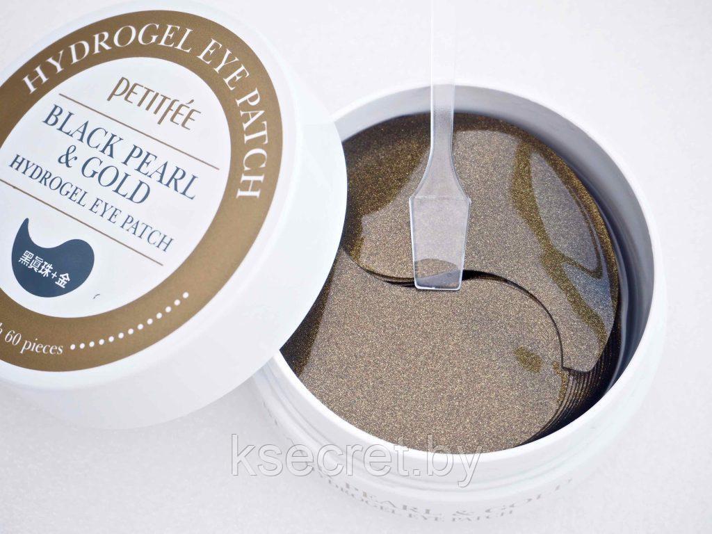 [PETITFEE] Гидрогелевые патчи для глаз ЖЕМЧУГ/ЗОЛОТО Black Pearl&Gold Hydrogel Eye Patch, 60 шт - фото 2 - id-p144492801