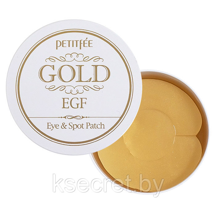 [PETITFEE] Гидрогелевые патчи для глаз ЗОЛОТО/EGF Gold & EGF Eye&Spot Patch, 90 шт - фото 2 - id-p144492865