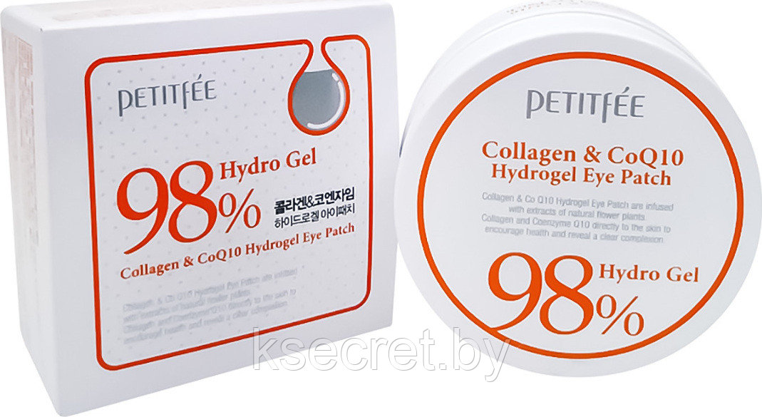 [PETITFEE] Гидрогелевые патчи для глаз КОЛЛАГЕН/КОЭНЗИМ Q10 Collagen&CoQ10 Hydrogel Eye Patch, 60 шт - фото 2 - id-p144492921