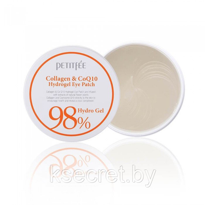 [PETITFEE] Гидрогелевые патчи для глаз КОЛЛАГЕН/КОЭНЗИМ Q10 Collagen&CoQ10 Hydrogel Eye Patch, 60 шт - фото 3 - id-p144492921