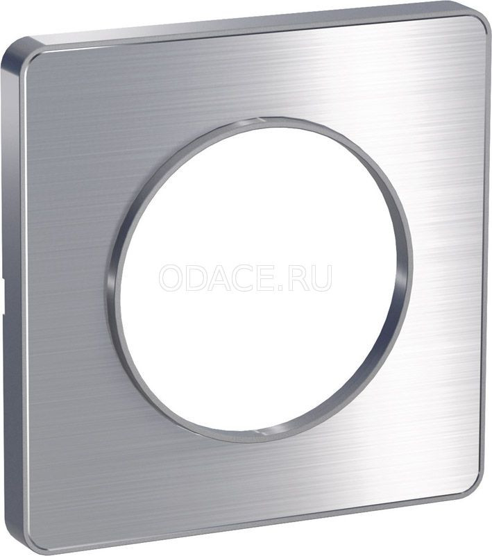 Schneider-Electric Odace Полированный алюминий/Алюминий Рамка 1-я