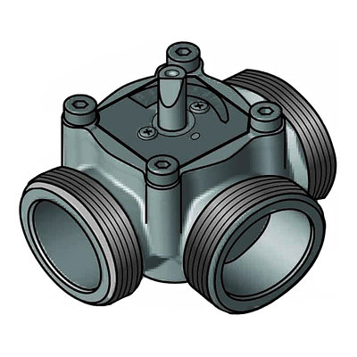 Трехходовой смесительный клапан Meibes НР 1" арт. EM3-25E-4