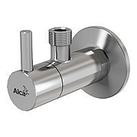 Вентиль угловой с фильтром 1/2" х 3/8" Alcaplast ARV001 круглый, хром