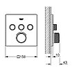 Термостатический смеситель скрытого монтажа для ванны/душа Grohe Grohtherm SmartControl 29126000, фото 2