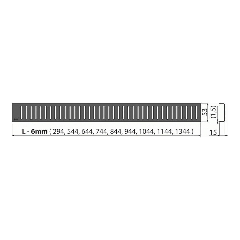 Решетка для душевого трапа Alcaplast PURE-550BLACK (черный мат) - фото 2 - id-p139966560