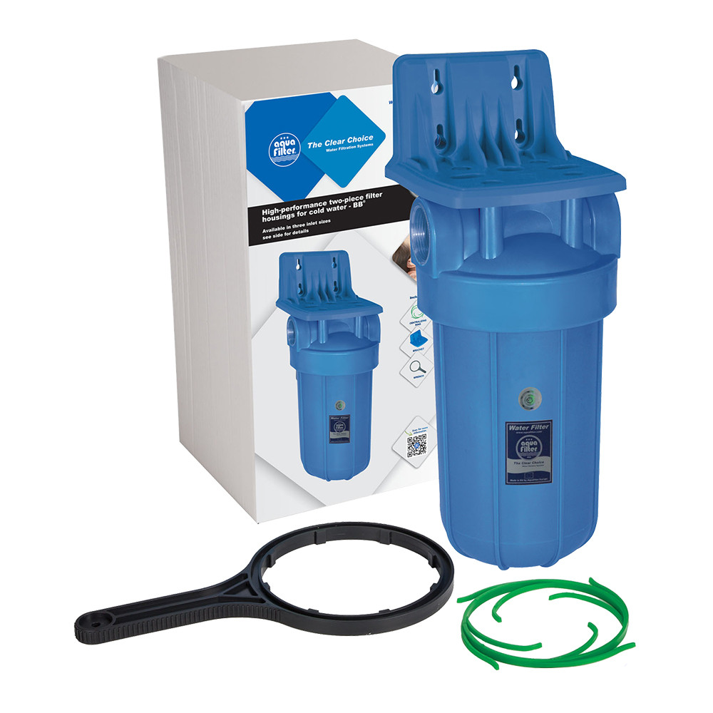 Магистральный фильтр для очистки воды 1" ВН AquaFilter FH10B1-WB без картриджа - фото 1 - id-p139967062