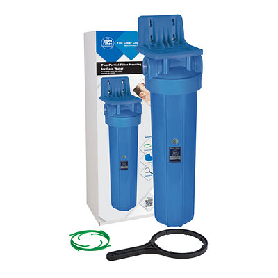 Магистральный фильтр для очистки воды 1" ВН AquaFilter FH20B1-WB без картриджа