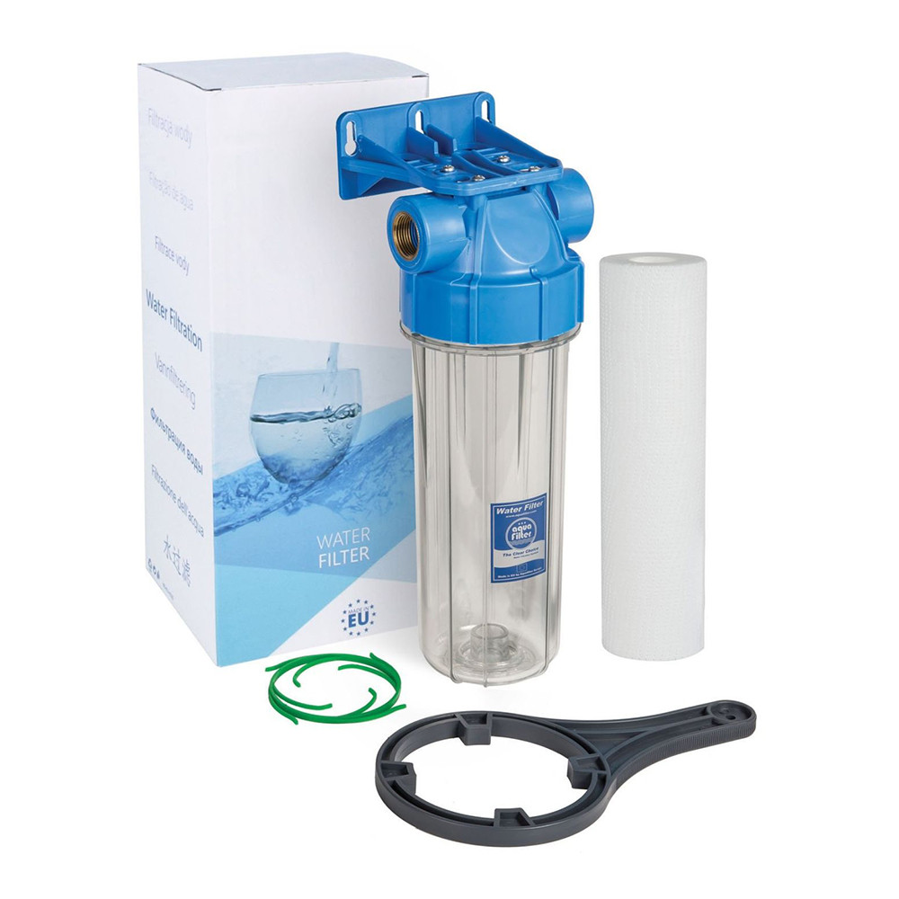 Магистральный фильтр для очистки воды 3/4" ВН AquaFilter FHPR34-B1-AQ с картриджем - фото 1 - id-p139967069