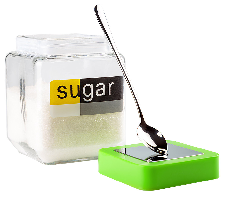 Квадратная стеклянная банка для сахара и сыпучих продуктов 1600 мл - фото 4 - id-p144581262