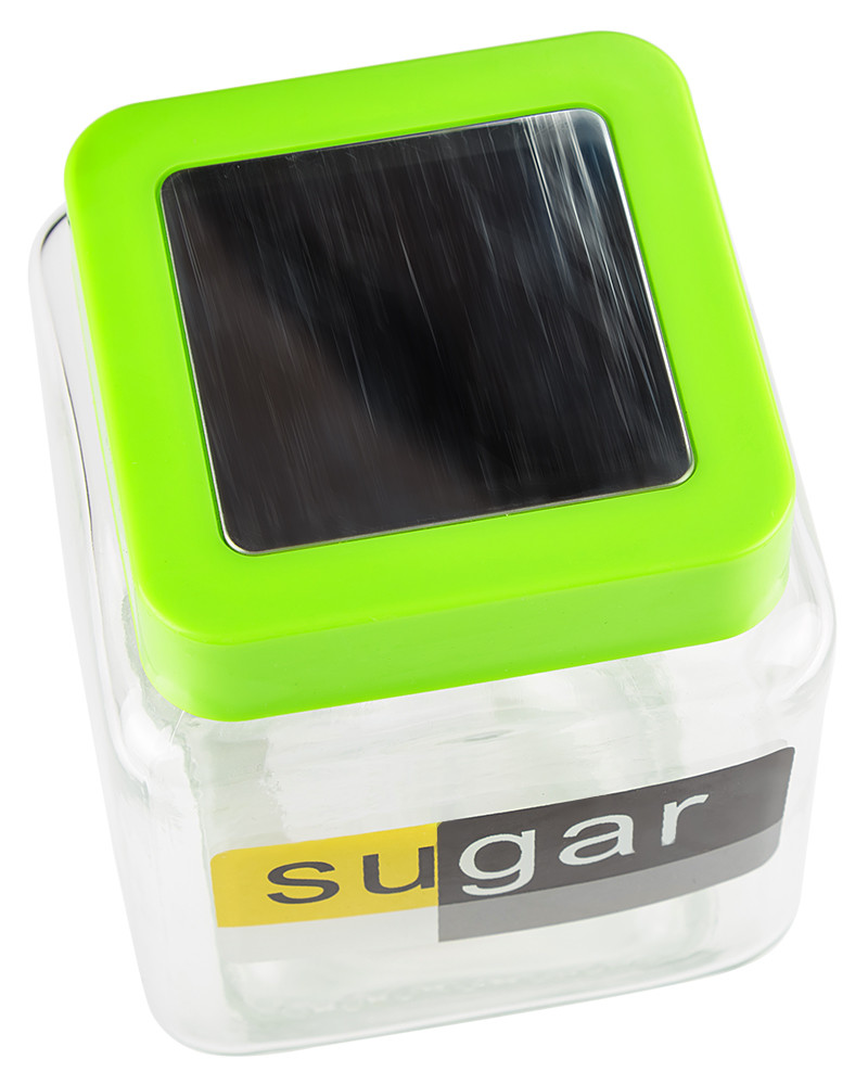 Квадратная стеклянная банка для сахара и сыпучих продуктов 1600 мл - фото 5 - id-p144581262
