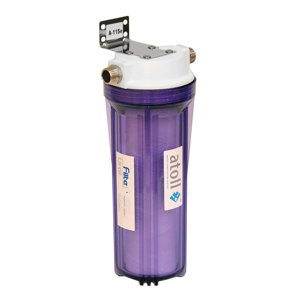 Магистральный фильтр для очистки воды 1/2" ATOLL A-11SE с катриджем - фото 1 - id-p144574755