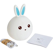 Силиконовая лампа-ночник зайчик Rabbit Silicone Lamp, фото 3