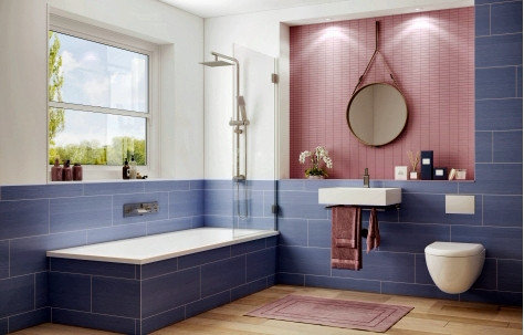 Стеклянная душевая шторка 80*140 см, с неподвижной дверью для ванны Ambassador Bath Screens, фото 2