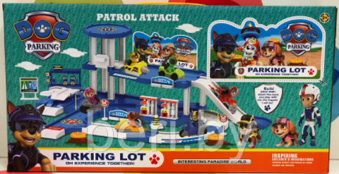 553-338 Паркинг, игровой набор "Щенячий патруль", 2 машинки, 2 собачки - фото 2 - id-p144594634