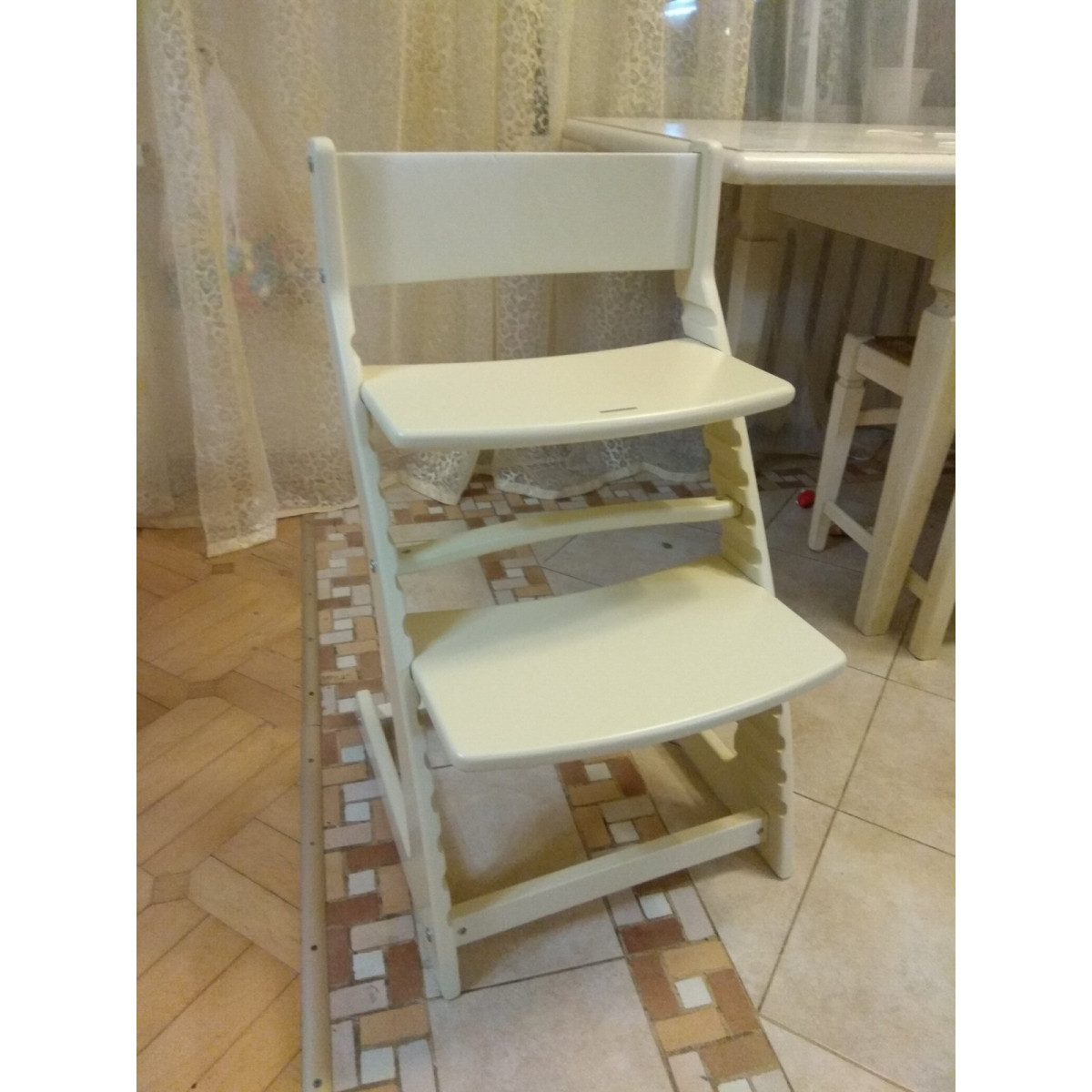 Детский регулируемый растущий стул «ВАСИЛЁК» Slim ВН-21Д (Слоновая кость) - фото 3 - id-p144595375