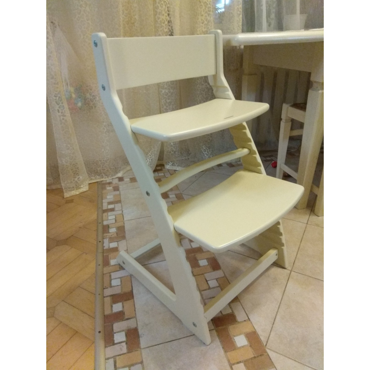 Детский регулируемый растущий стул «ВАСИЛЁК» Slim ВН-21Д (Слоновая кость)