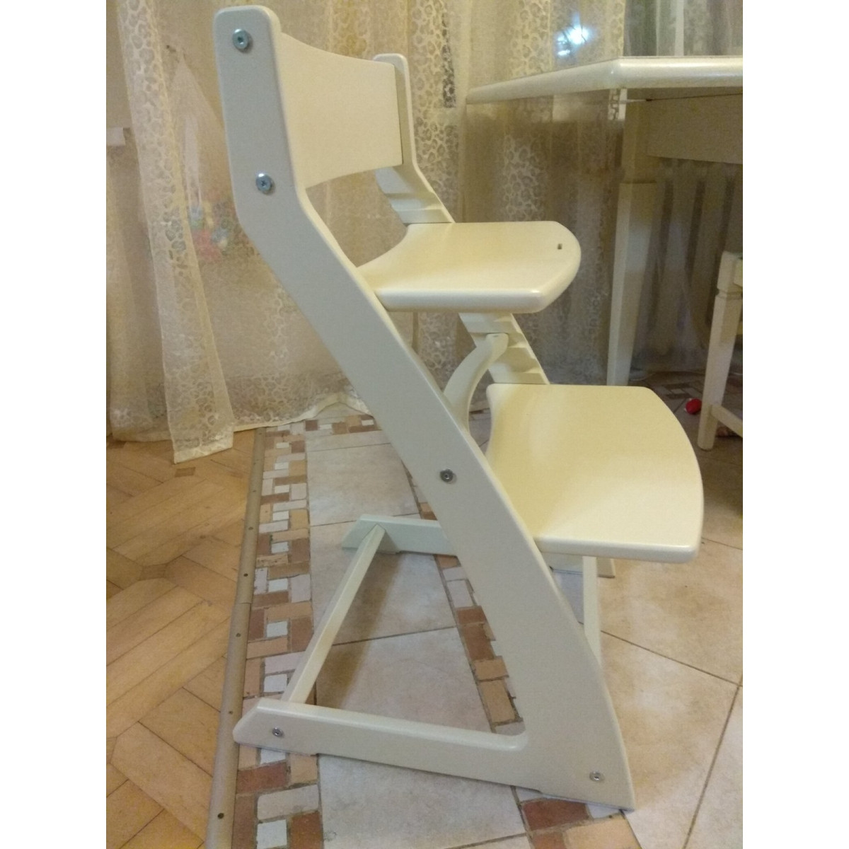 Детский регулируемый растущий стул «ВАСИЛЁК» Slim ВН-21Д (Слоновая кость) - фото 4 - id-p144595375