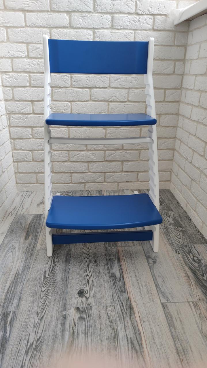 Детский регулируемый растущий стул «ВАСИЛЁК» Slim ВН-21Д (бело-синий) - фото 2 - id-p144595701