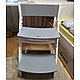Детский регулируемый растущий стул «ВАСИЛЁК» Slim ВН-21Д (Бело-серый), фото 2