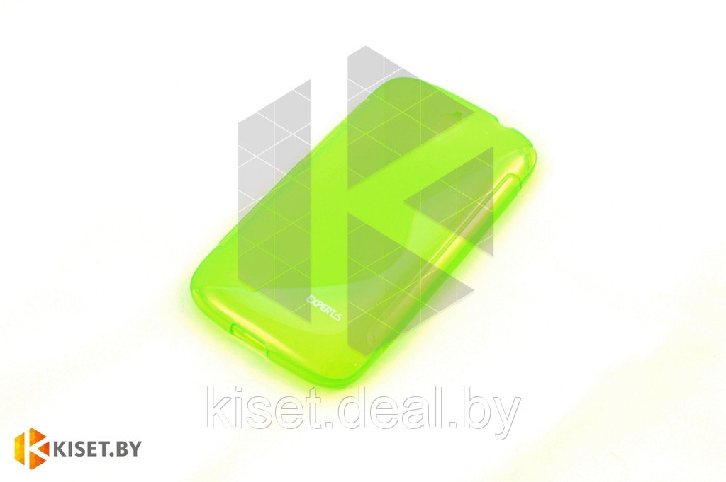 Силиконовый чехол для Nokia Lumia 730/735, зелёный с волной - фото 1 - id-p144595713