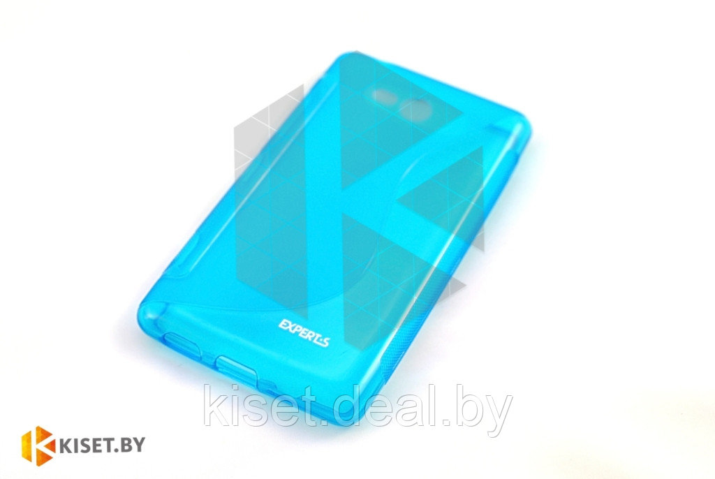 Силиконовый чехол для Nokia Lumia 1320, бирюзовый с волной - фото 1 - id-p144595720