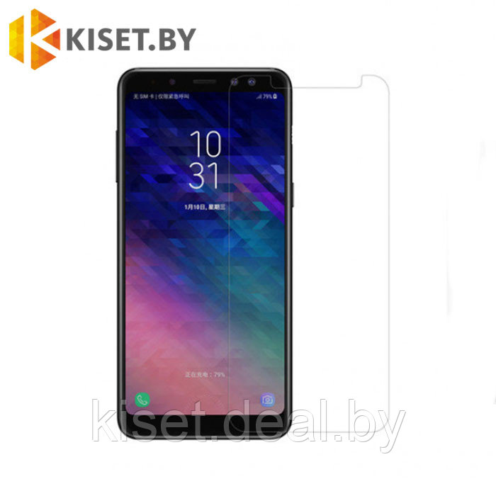 Защитное стекло KST 2.5D для Samsung Galaxy A8 Plus 2018, прозрачное - фото 1 - id-p144596166