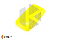 Силиконовый чехол для Sony Xperia C3, желтый с волной