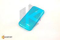 Силиконовый чехол для Samsung Galaxy Star Plus (S7262), бирюзовый с волной