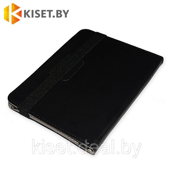 Универсальный чехол-книжка для планшета 19х12 см фиксация рамкой черный - фото 2 - id-p144596207