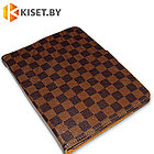 Универсальный чехол-книжка для планшета 22х16 см клетчатый коричневый, фото 2