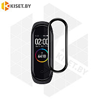 Защитная ультрамембрана TPU full glue для Xiaomi Mi Band 3 / Mi Band 4 черная