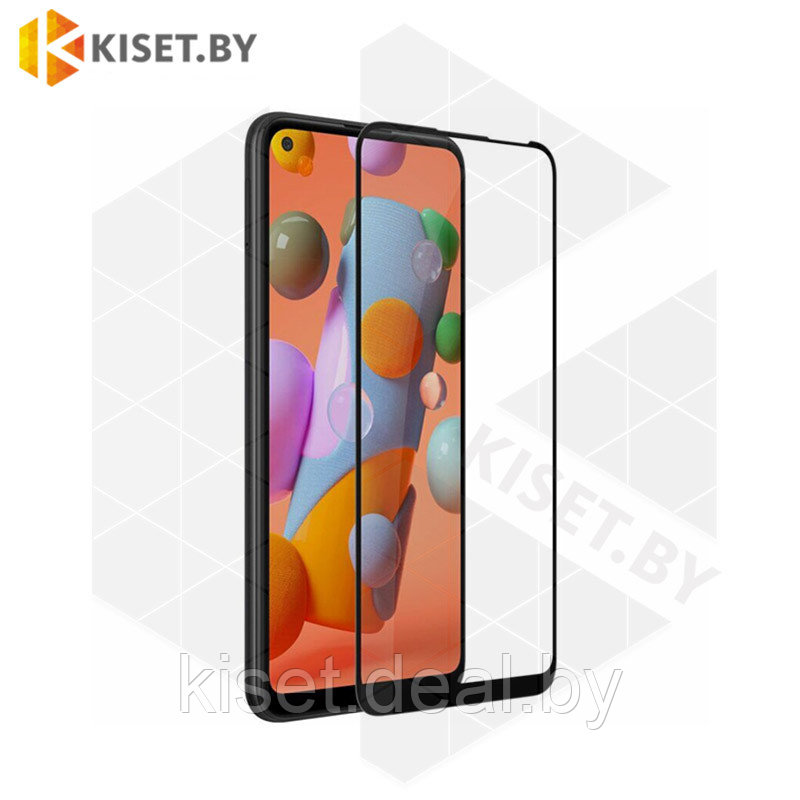 Защитное стекло KST FG для Samsung Galaxy A11 / M11 черное - фото 2 - id-p144596990