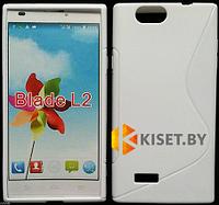 Силиконовый чехол для ZTE Blade L2, белый с волной