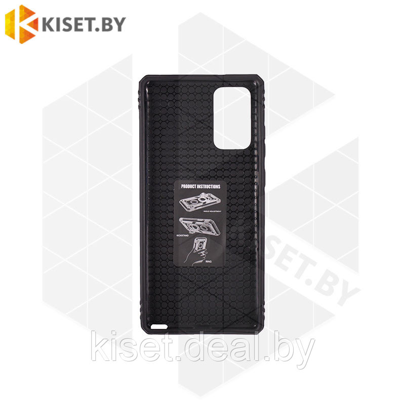 Гибридный противоударный чехол Defender Case для Samsung Galaxy Note 20 черный - фото 2 - id-p144599194
