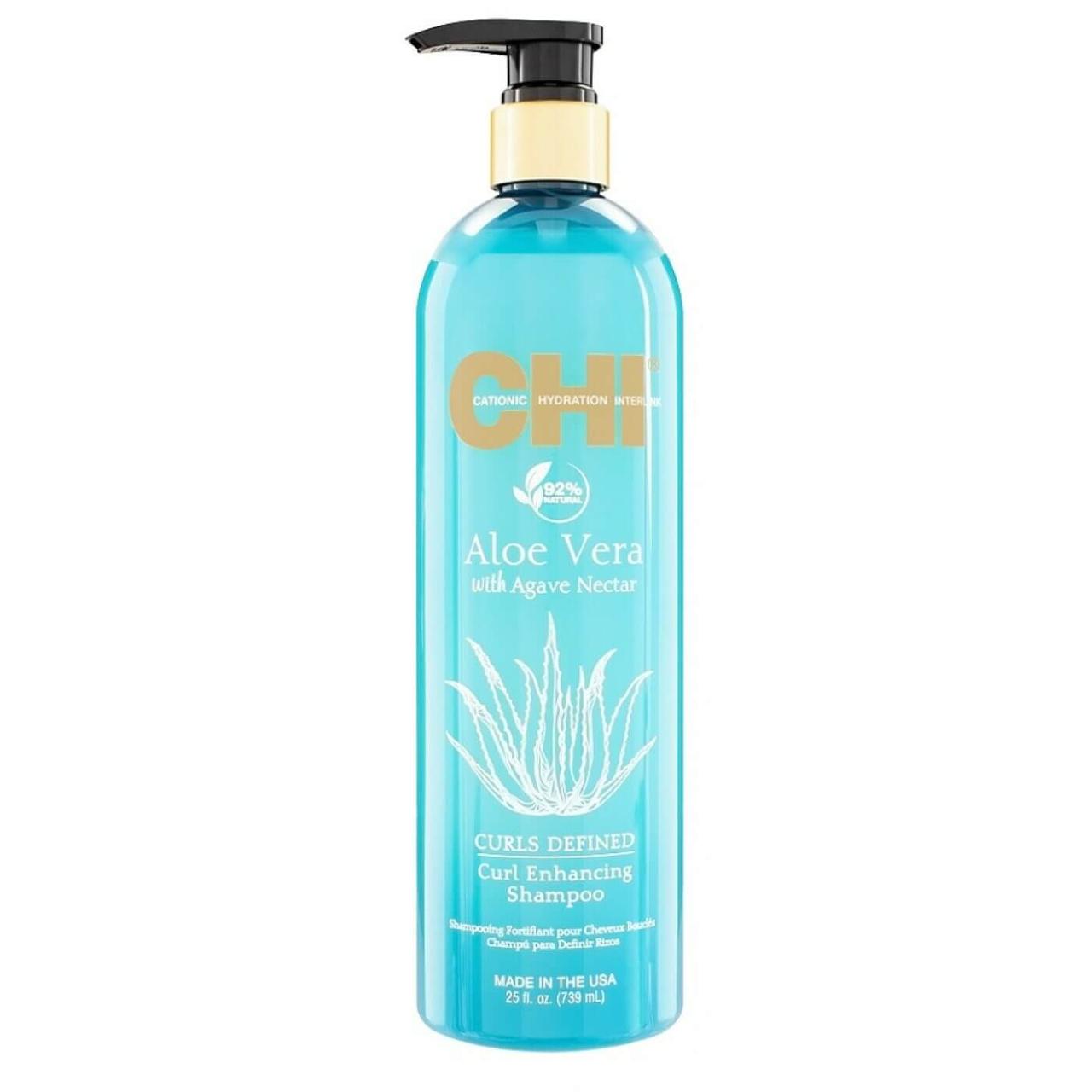 Шампунь для кудрявых и вьющихся волос CHI ALOE VERA With Agave Nectar Shampoo, 739 ml