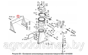 Опора основания силосопровода КВС-1-0146000