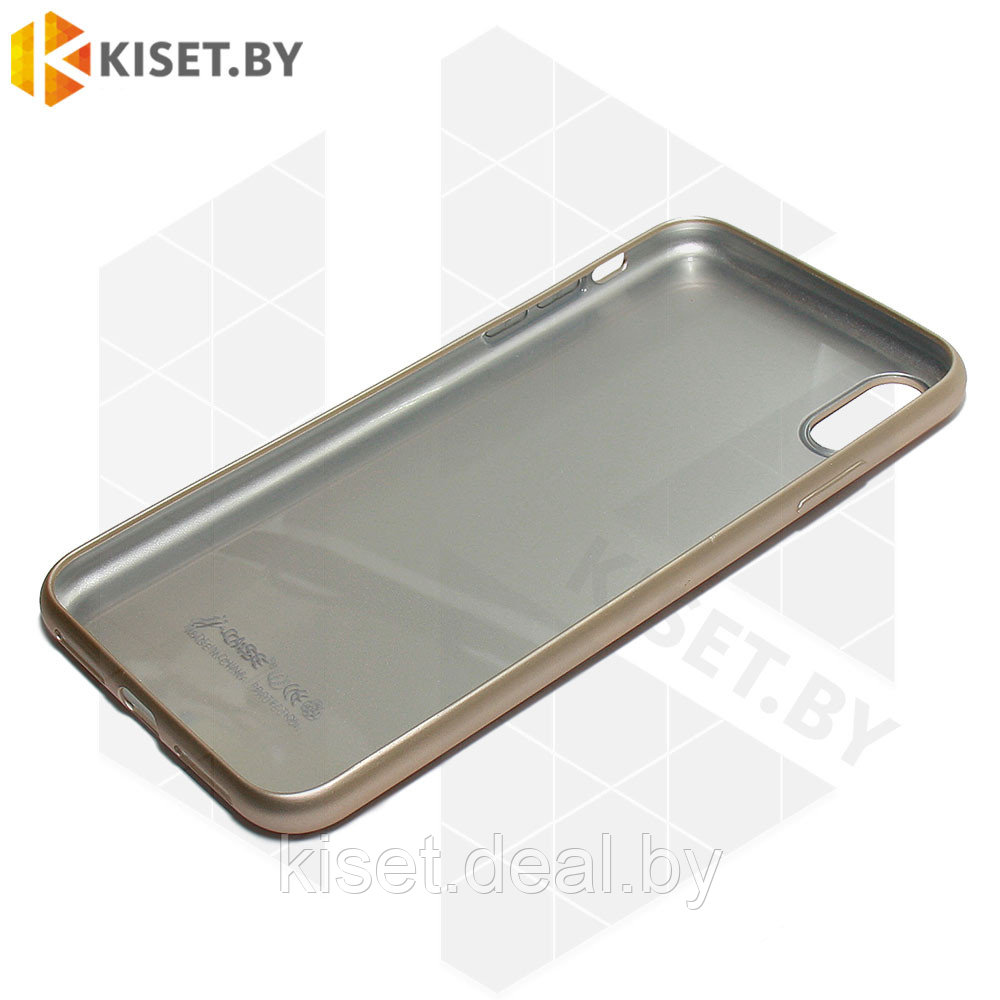 Силиконовый чехол J-Case THIN для Apple iPhone Xs Max золотой - фото 2 - id-p144596347