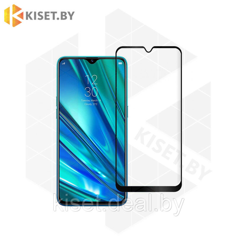 Защитное стекло KST FG для OPPO Reno 4 черный - фото 1 - id-p144598993