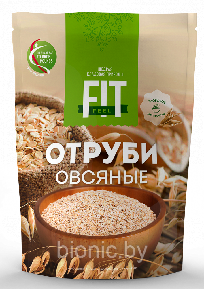 Отруби овсяные "Фит Парад FitFeel" 400 г 1/9