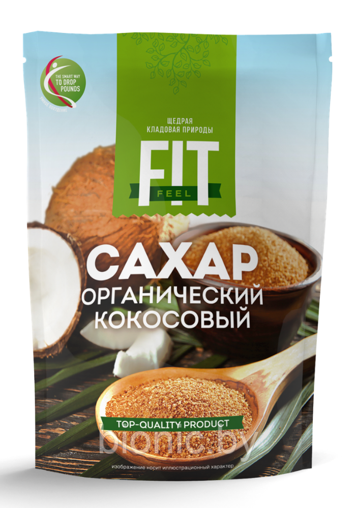Кокосовый органический сахар Fit Feel "ФитПарад" 200 гр 1/16 - фото 1 - id-p90963696