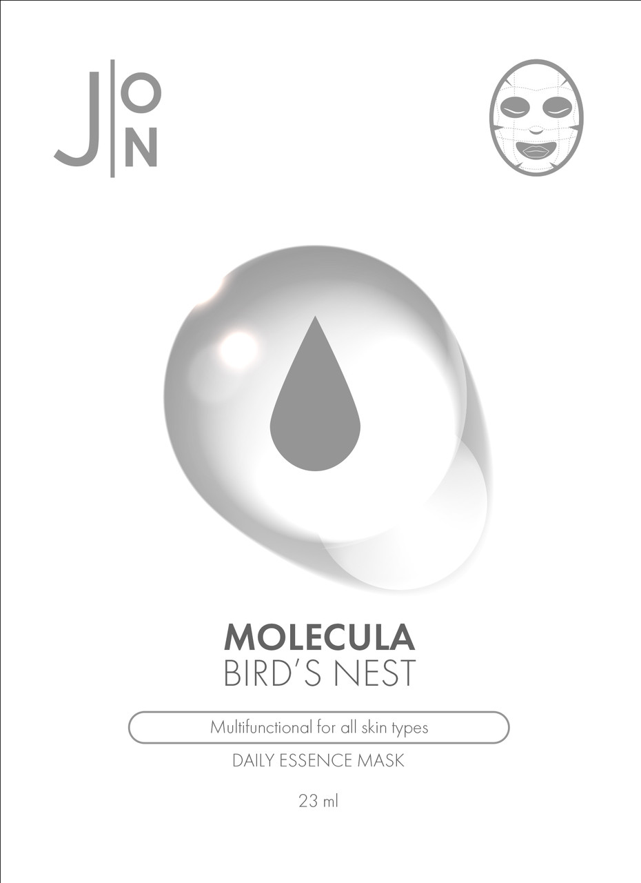 Тканевая маска для лица ЛАСТОЧКИНО ГНЕЗДО Molecula Bird’s Nest Daily Essence Mask (J:ON), 23 мл
