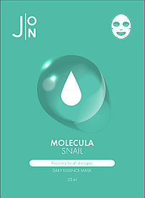 Тканевая маска для лица УЛИТОЧНЫЙ МУЦИН Molecula Snail Daily Essence Mask (J:ON), 23 мл