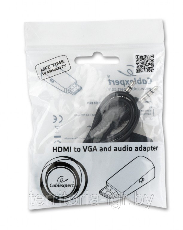 Переходник HDMI-VGA A-HDMI-VGA-02 Cablexpert - фото 1 - id-p144615321