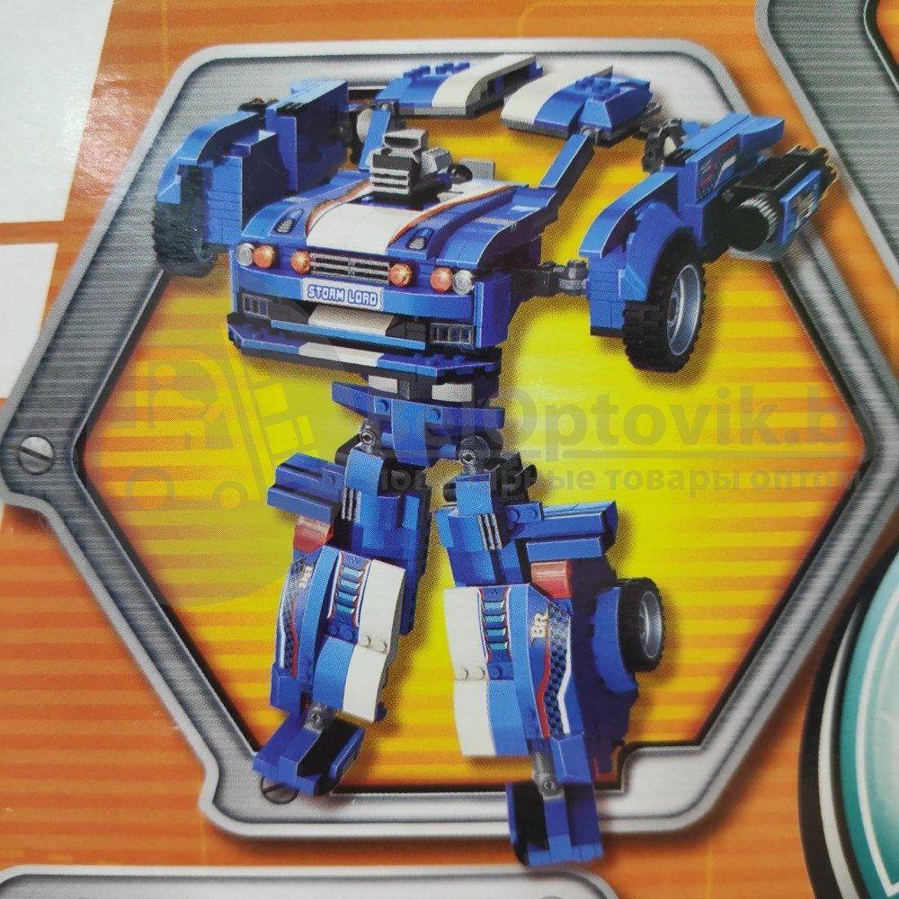 Конструктор QMAN 2 в 1 Робот - трансформер-Спорткар Blast Ranger 3303, 815 дет., аналог Лего - фото 6 - id-p144631579