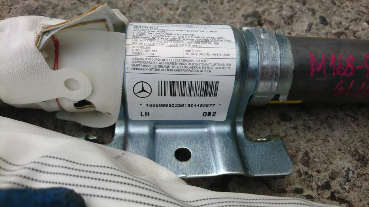 Подушка безопасности боковая (шторка) левая на Mercedes-Benz GL-Класс X166 - фото 2 - id-p144649816